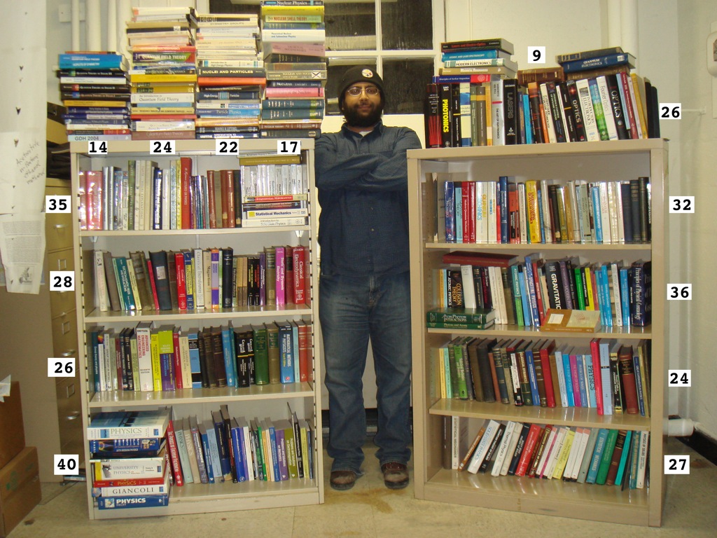 [a picture of me and over 350 books]